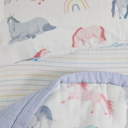 Little Unicorn Toddler Bedding 3-Piece Set | Super Soft & Breathable Muslin - Image 4