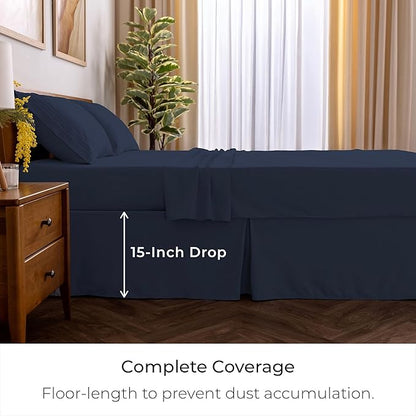 Mellanni Bed Skirt Cal King Size- Bed Skirting - Image 2