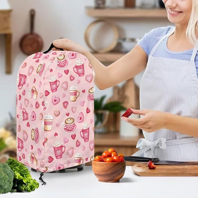 Valentine's Day Blender Dust Cover Kitchen Appliance Pink Food Processor - Image 3