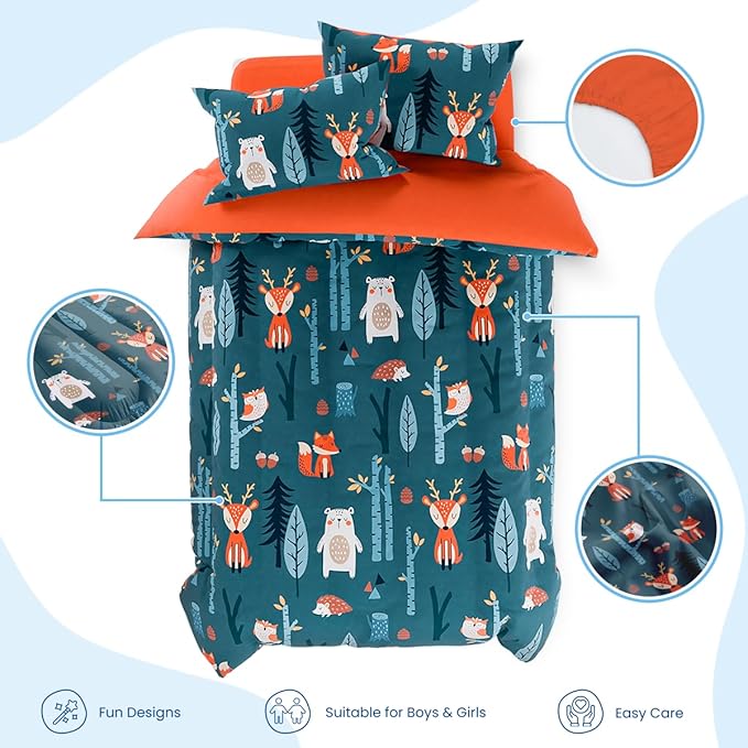 Woodland Animal Kids Bedding Set - Image 2