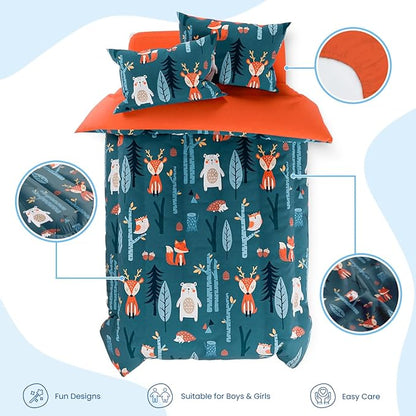 Woodland Animal Kids Bedding Set - Image 2