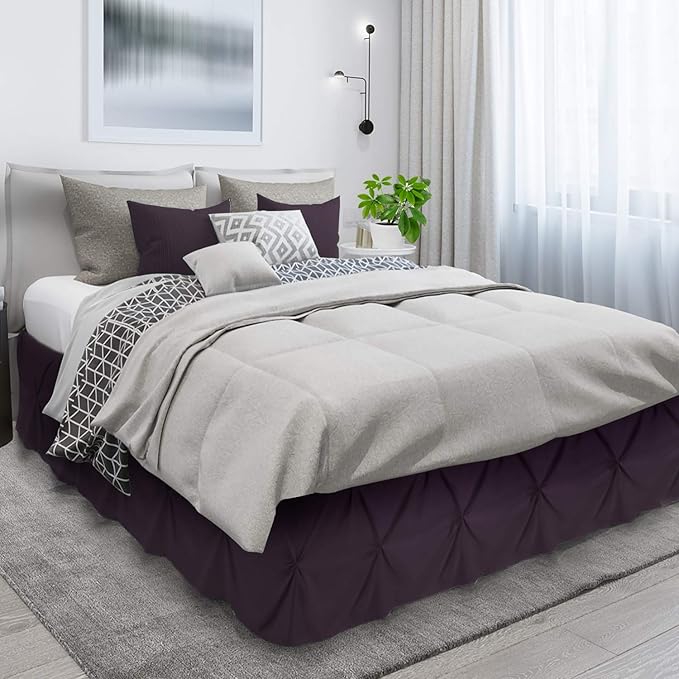 Nestl Purple Bed Skirt - Image 3