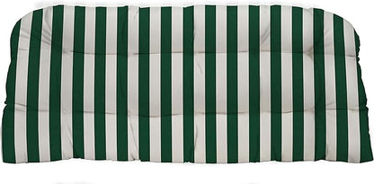 RSH DECOR: Tufted Wicker Loveseat Cushion | 41” x 19" | All-Weather Spun Fabric by RSHDECOR
