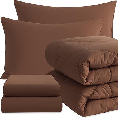 NTBAY Twin Comforter Set with Sheets, 5 Pieces Soft and Breathable Twin Bedding by NTBAY