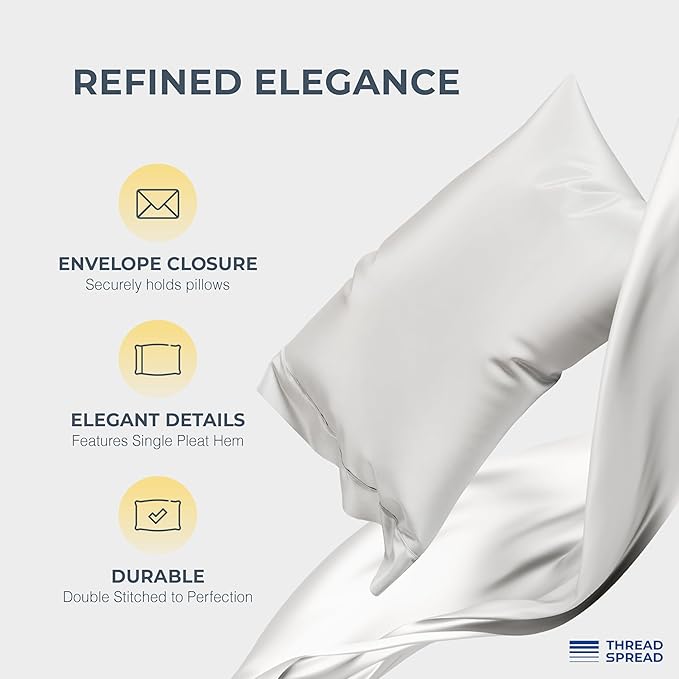 THREAD SPREAD 100% Egyptian Cotton Split King Sheets Sets - Image 4