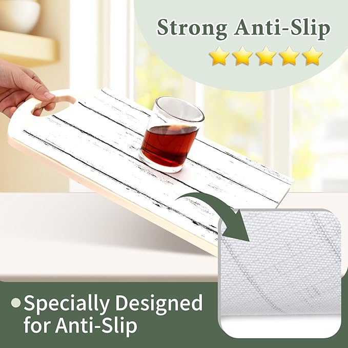 Shelf Liner for Kitchen Cabinets Non Adhesive Drawer Liner 17in x 20FT White - Image 2