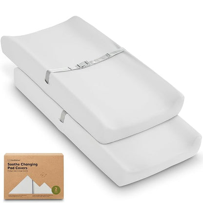 2-Pack Organic Changing Pad Covers by KeaBabies