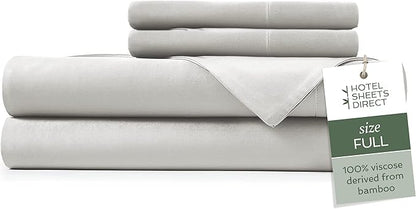 Hotel Sheets Direct 4 Piece Bed Sheet Set Full Size, 100% Viscose Derived from by HOTELSHEETSDIRECT