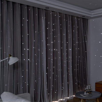 Kinryb Kids Blackout Curtains for Bedroom/Living Room/Classroom, Sheer Overlay - Image 5