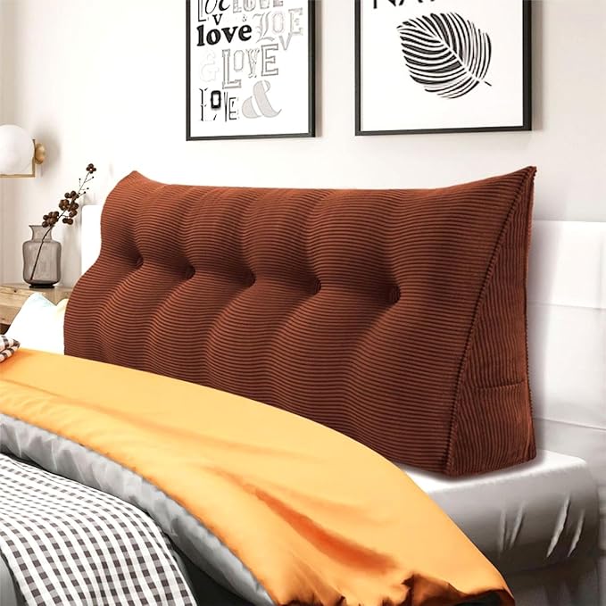 11 lbs Thickened Wedge Pillow Headboard Body Positioner Triangular Reading by Rucener