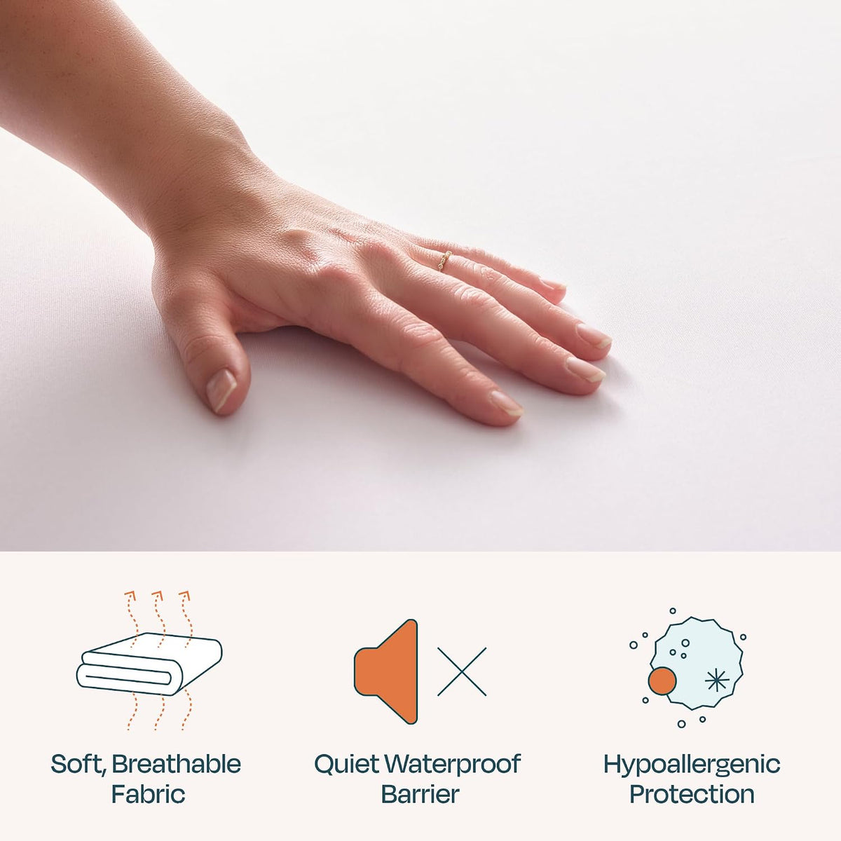 linenspa waterproof mattress protector, breathable, cal king size, package contents