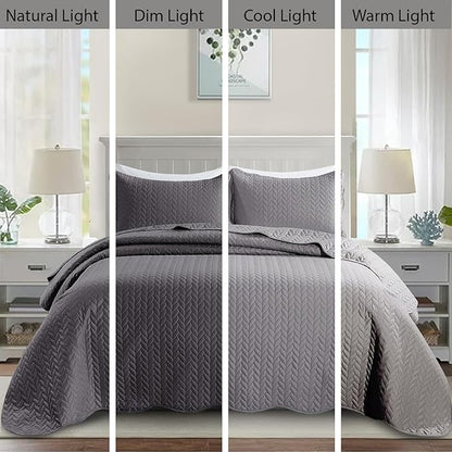 IR Imperial Rooms 8 Pack Quilt King Size Bedding - Image 8