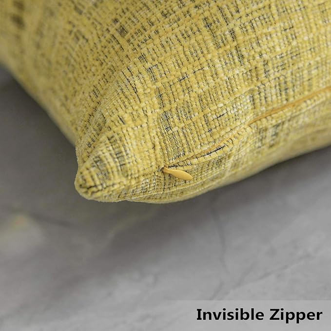 Home Brilliant Pillow Covers 12x20 Modern Small Rectangle Yellow Throw Pillows - Image 4