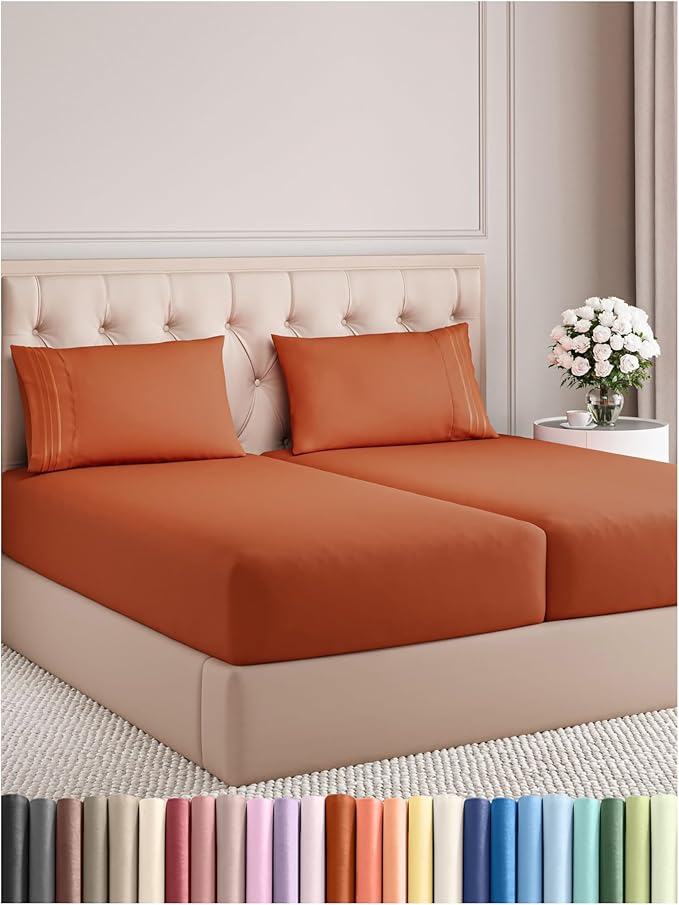 Split King Size 5 Piece Sheet Set by CGKUnlimited