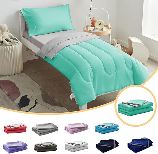 UOZZI BEDDING 4 Pieces Toddler Bedding Set Ultra Soft and Breathable Toddler by Uozzi+Bedding