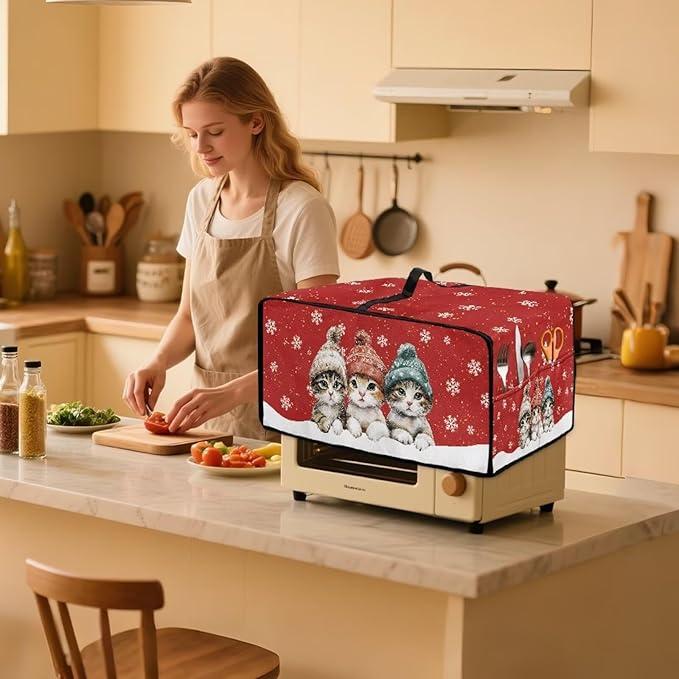 Toaster Oven Cover Dustproof Protective Countertop Convection Oven Cover - Image 7
