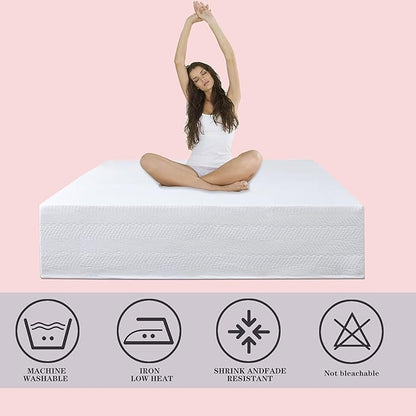 Queen Bed Skirt-Box Spring Cover - Image 5