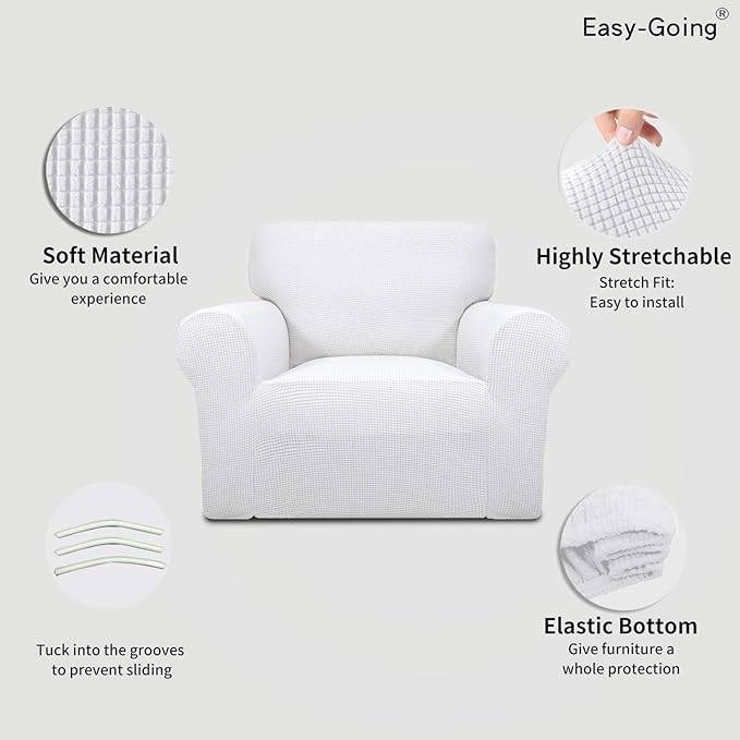 Easy-Going Stretch Chair Sofa Slipcover 1-Piece Couch Sofa Cover Furniture - Image 3