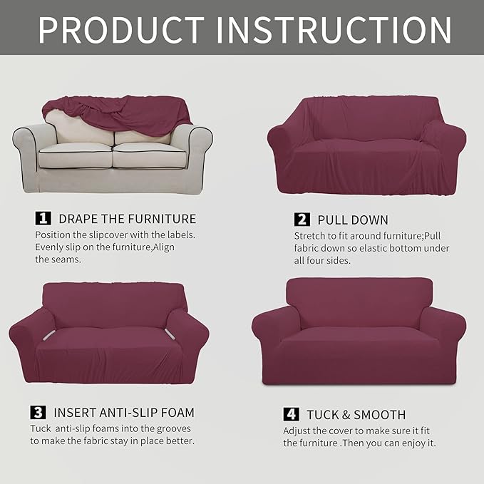 Easy-Going Stretch Oversized Sofa Slipcover 1-Piece Sofa Cover Furniture - Image 8