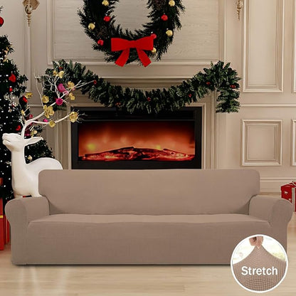Easy-Going Stretch 4 Seater Sofa Slipcover 1-Piece Sofa Cover Furniture - Image 2