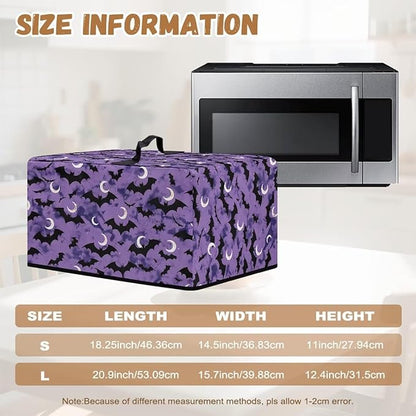 Microwave Oven Cover, Halloween Bat Heat-Resistant Waterproof Toaster Oven Dust - Image 6