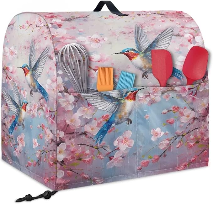 Kitchen Aid Mixer Cover Hummingbird Flower Dust Cover - Image 2