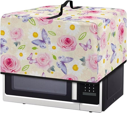 Microwave Universal Oven Dust Cover, Butterfly Rose Foldable Dust Cover by Unknown