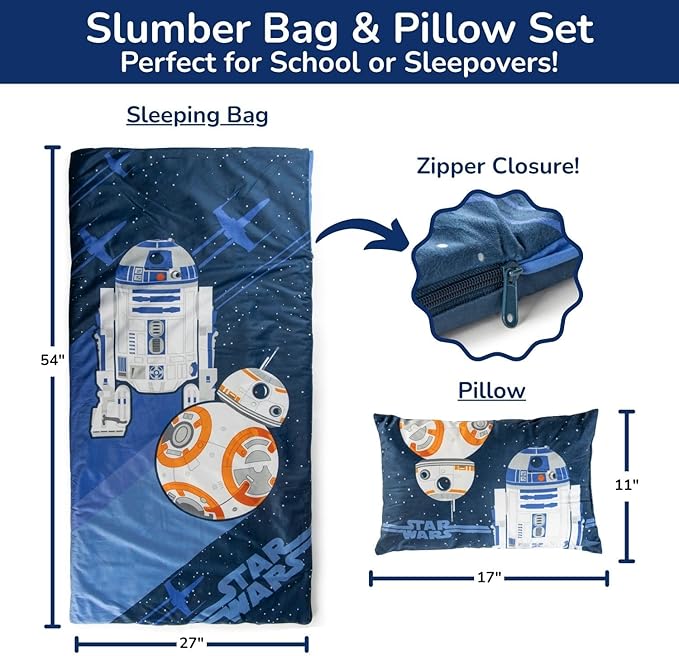 Jay Franco Kids Slumber Bag and Pillow - Image 2