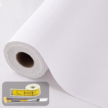 Shelf Liners for Kitchen Cabinets 12in x 20FT Non Adhesive Drawer Liner White by Oneoftheworld