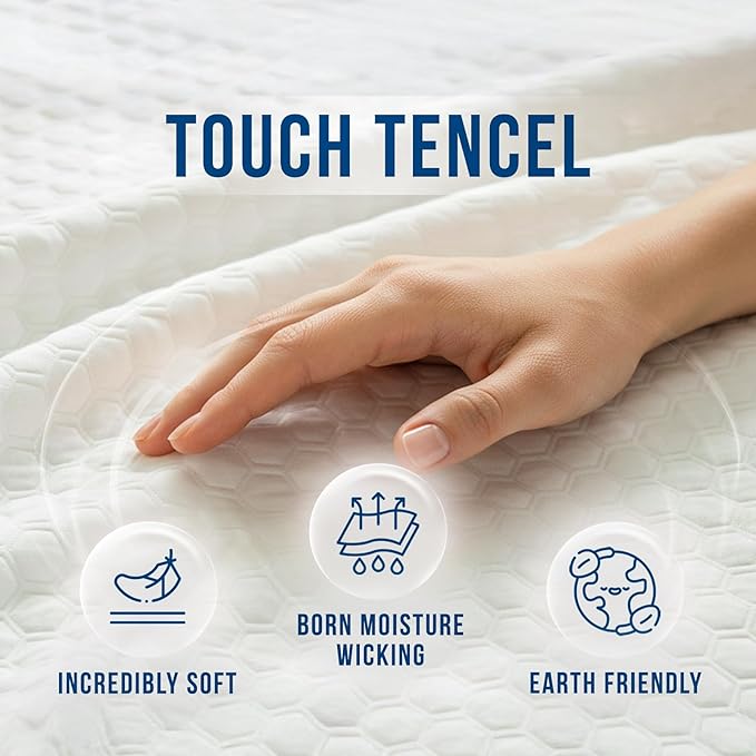 Luxury Full Size Tencel Waterproof Mattress Protector Deep Pocket - Image 5
