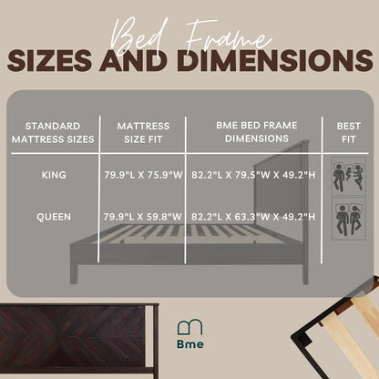 bme vivian 14 inch deluxe bed frame with on a desk or shelf
