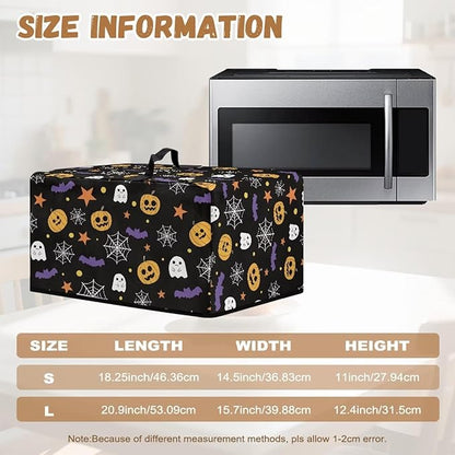 Microwave Ovens Dust Cover, Halloween Spiderweb Polyester Waterproof Countertop - Image 6