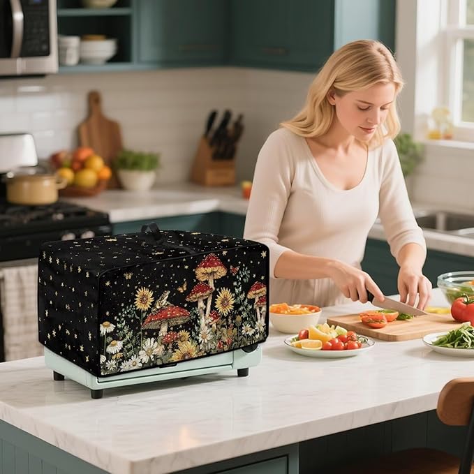 Microwave Oven Dust Cover Waterproof Toaster Oven Cover Foldable - Image 4