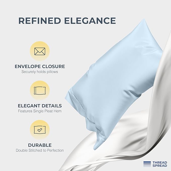 THREAD SPREAD 100% Egyptian Cotton Sheets Queen Size - Image 4