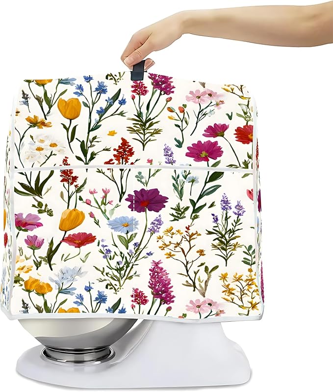 Mixer Dust Cover for 6-8 Qt Stand Mixer, Cloth Cover by BVBOX