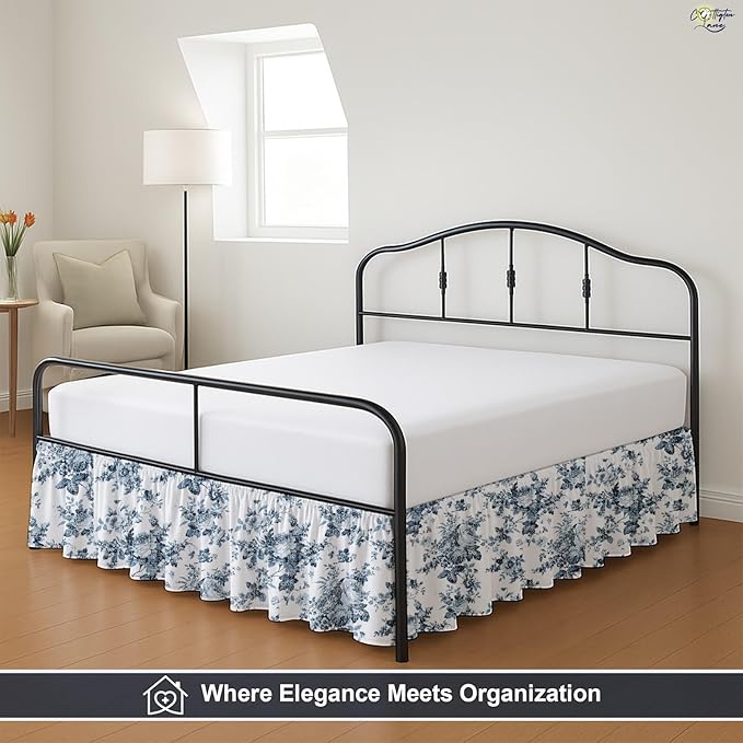 Cottington Lane Ruffled Bed Skirt Queen Size - Image 8
