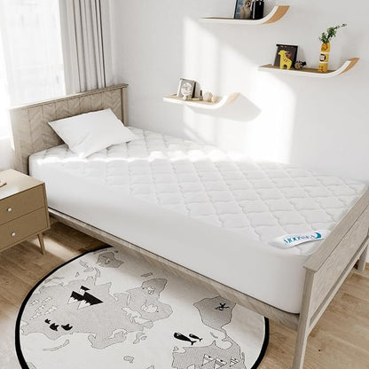 Twin XL Air Mattress Topper, Mattress Topper Twin XL Mattress Pad, Super Soft by Moonsea