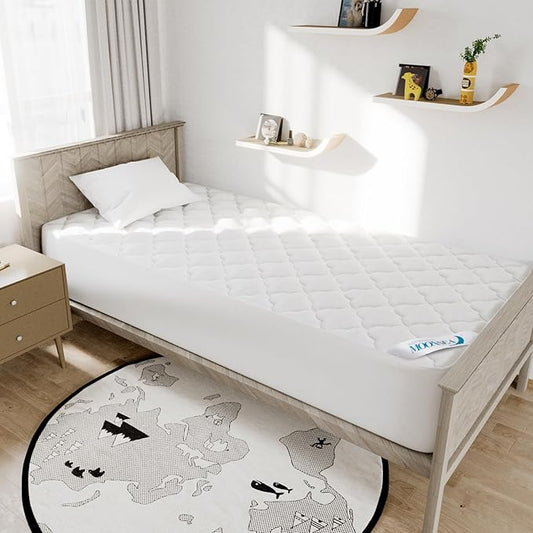 Twin XL Air Mattress Topper, Mattress Topper Twin XL Mattress Pad, Super Soft by Moonsea