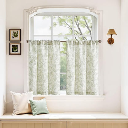 jinchan Floral Kitchen Curtains - Image 2