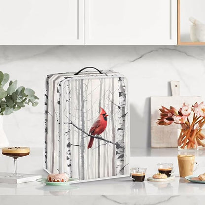 Christmas Cardinal Coffee Maker Cover - Image 3