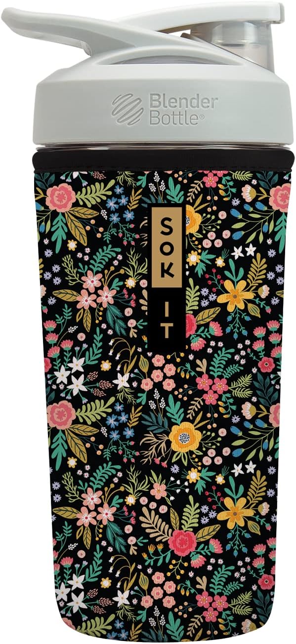 Sok It BotlSok Protein Blender Shaker Bottle Sleeve Insulated Neoprene Cover by SokIt