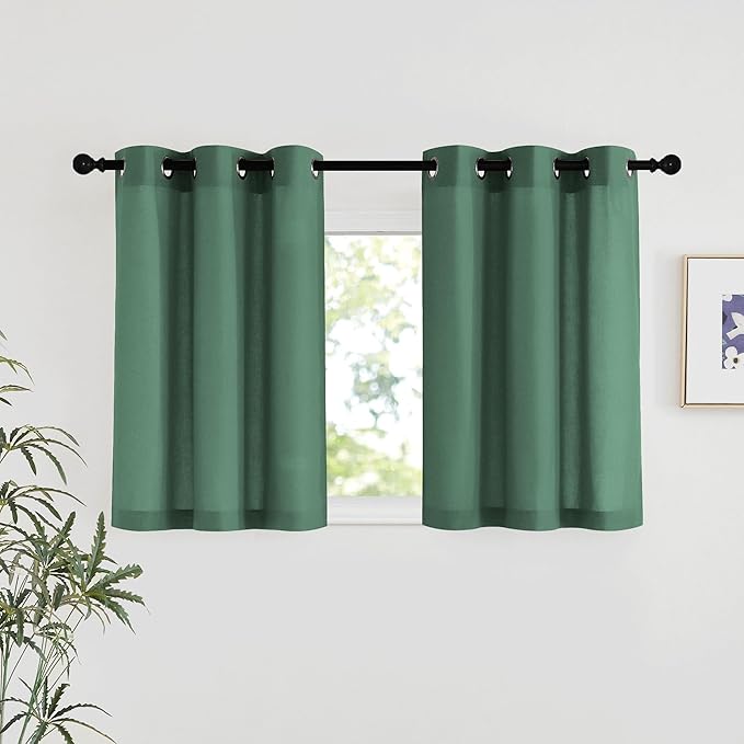 NICETOWN Linen 36 inch Curtains by NICETOWN