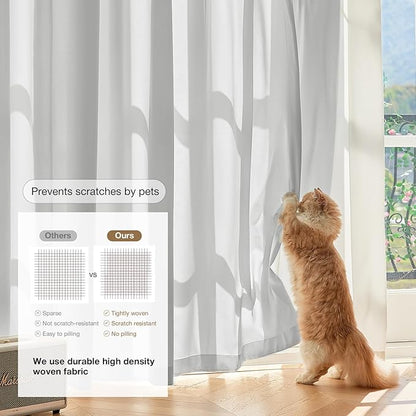 Anmao Non-See-Through Privacy Semi Sheer Curtains - Image 4