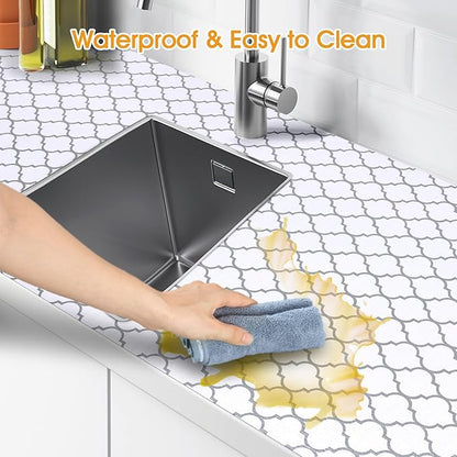 Shelf and Drawer Liner for Kitchen Cabinets Non-Adhesive, Strong Grip Non-Slip - Image 4