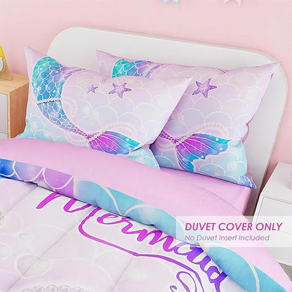 SANDJEST Mermaid Duvet Cover Sets Full Size - Image 5