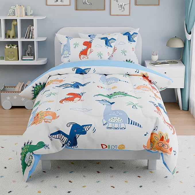 SANDJEST Dinosaurs Bedding Full Set - Image 4