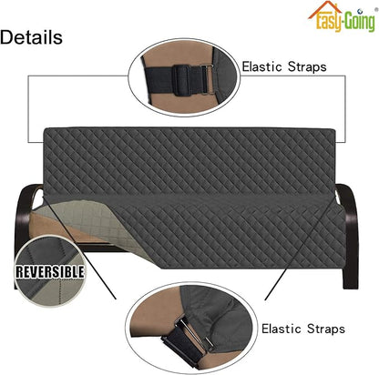 Easy-Going Futon Sofa Slipcover Reversible Sofa Cover Armless Futon Cover - Image 4