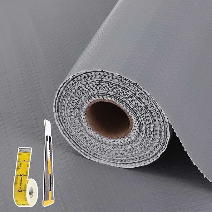 Drawer and Shelf Liner for Kitchen Cabinet: 12 in X 30 Ft Non Slip Waterproof by Kimhan