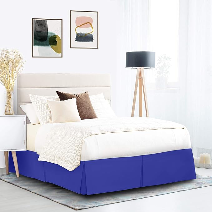 Nestl Royal Blue Twin Bed Skirt - Image 9