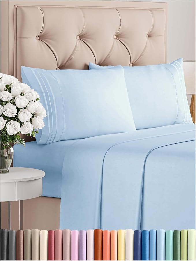 Cal King Size 4 Piece Sheet Set by CGKUnlimited